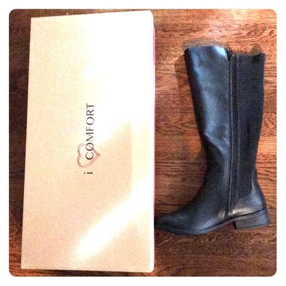I Love Comfort Shoes New Tall Black Boots In 9 Wide Poshmark